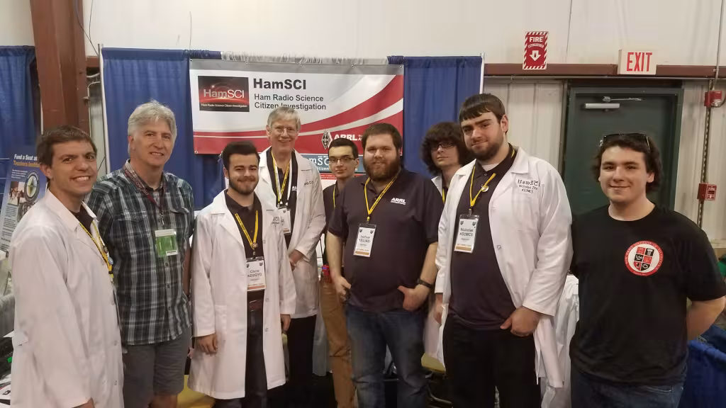 Nathaniel Frissell W2NAF, Chuck Higgins (from RadioJove), Chris Harrsch KD2GYD, Bill Liles NQ6Z, Josh Vega KD2NKK, Josh Katz KD2JAO, Brendan Keogan KD2LXD, Nick Zito KD2MCS, and Spencer Gunning K2AEM