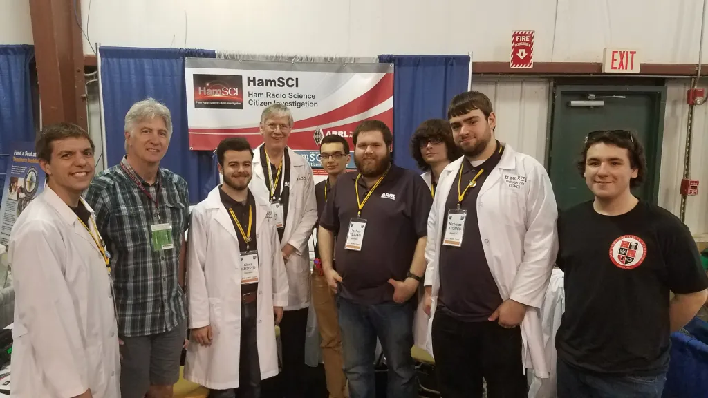 Nathaniel Frissell W2NAF, Chuck Higgins (from RadioJove), Chris Harrsch KD2GYD, Bill Liles NQ6Z, Josh Vega KD2NKK, Josh Katz KD2JAO, Brendan Keogan KD2LXD, Nick Zito KD2MCS, and Spencer Gunning K2AEM