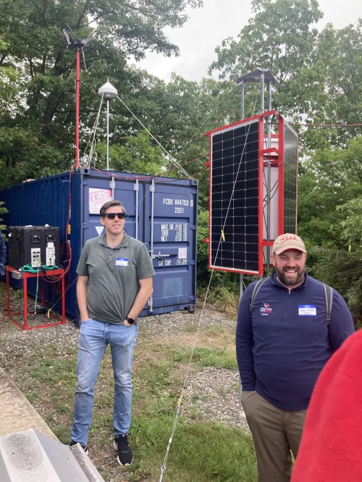 Dr. Gareth Perry and Ryan Tolboom at Jenny Jump NJ